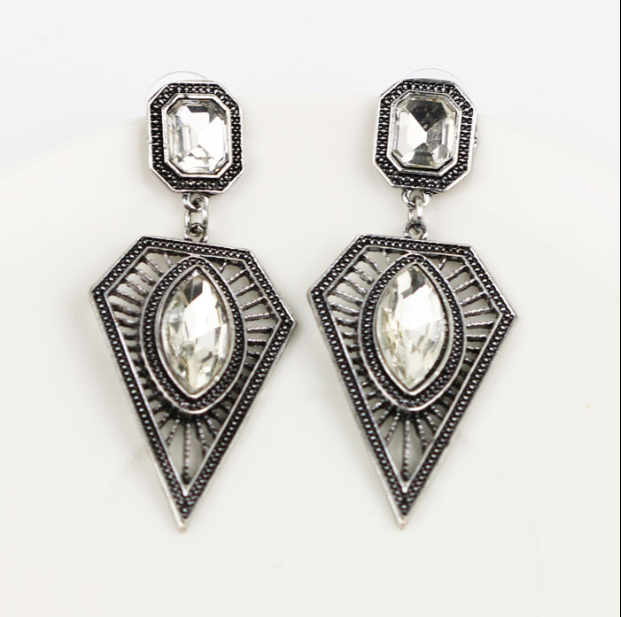 Crystal drop earrings