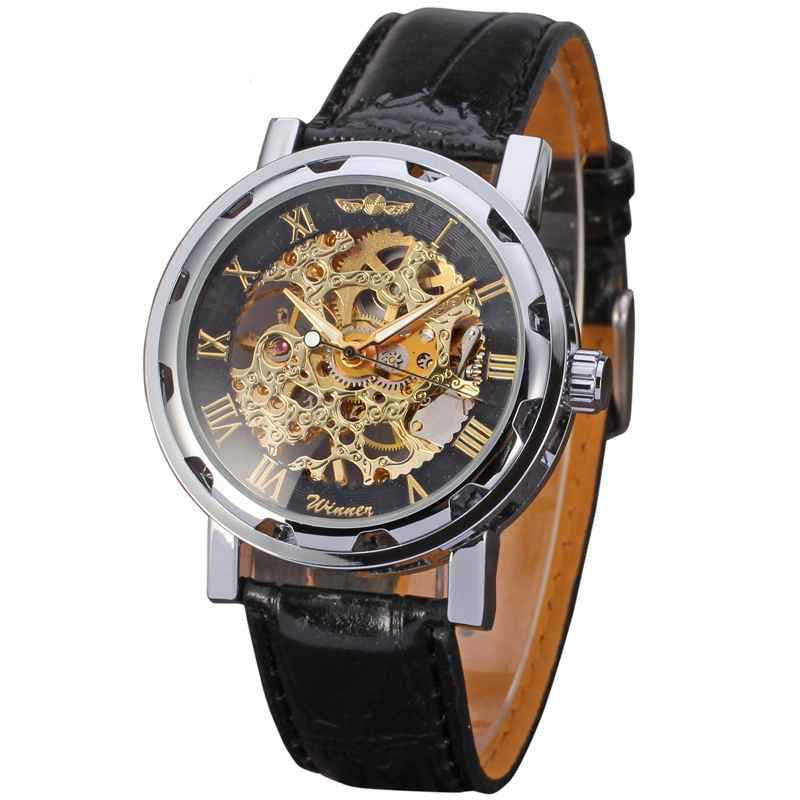 Full hollow men's belt manual mechanical watch