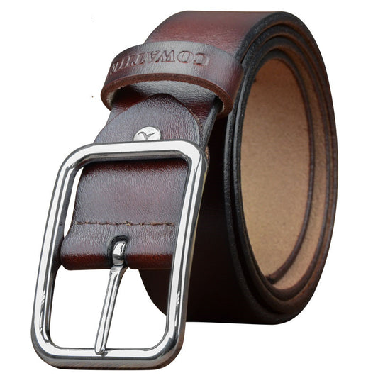 Men's leather business belt