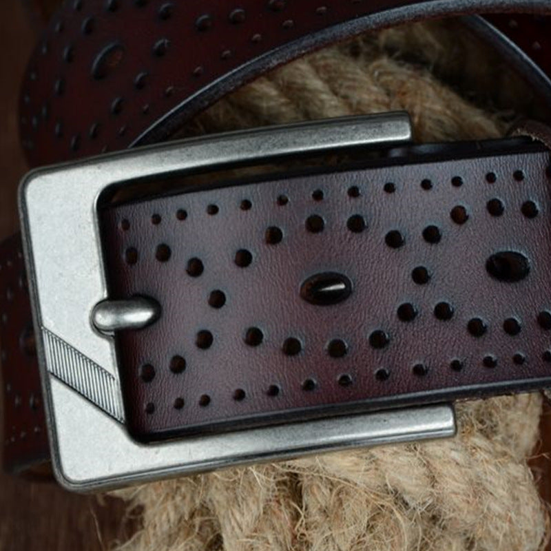 Leather belt