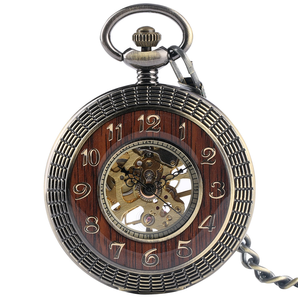 Roman literal mechanical pocket watch