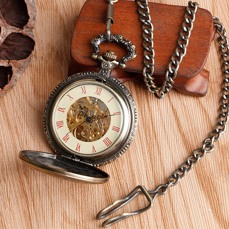 Manual mechanical pocket watch