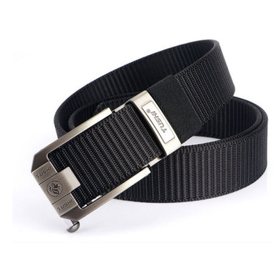 Automatic buckle nylon thick canvas belt