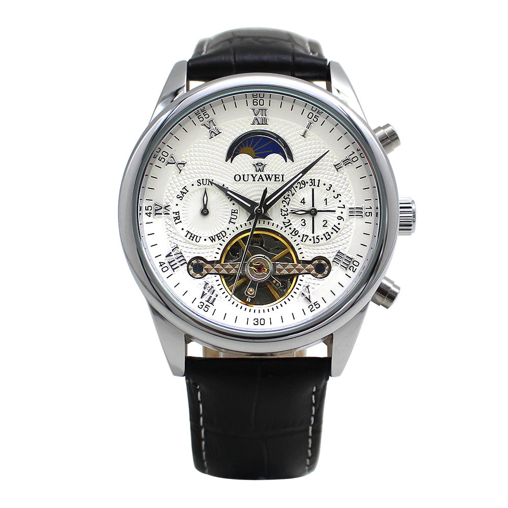 Men's waterproof mechanical watch