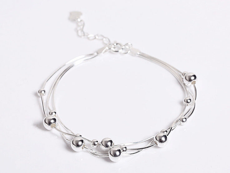 Exquisite small ball bead anklet