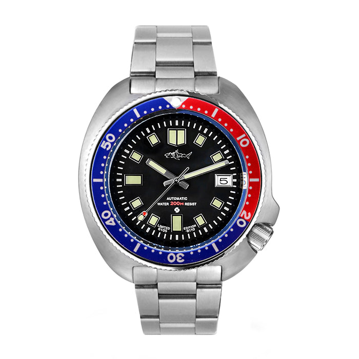 Automatic mechanical steel watch men