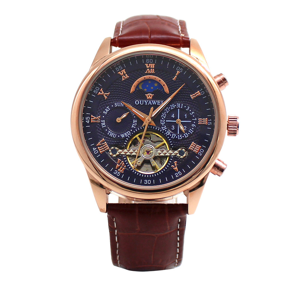 Men's waterproof mechanical watch