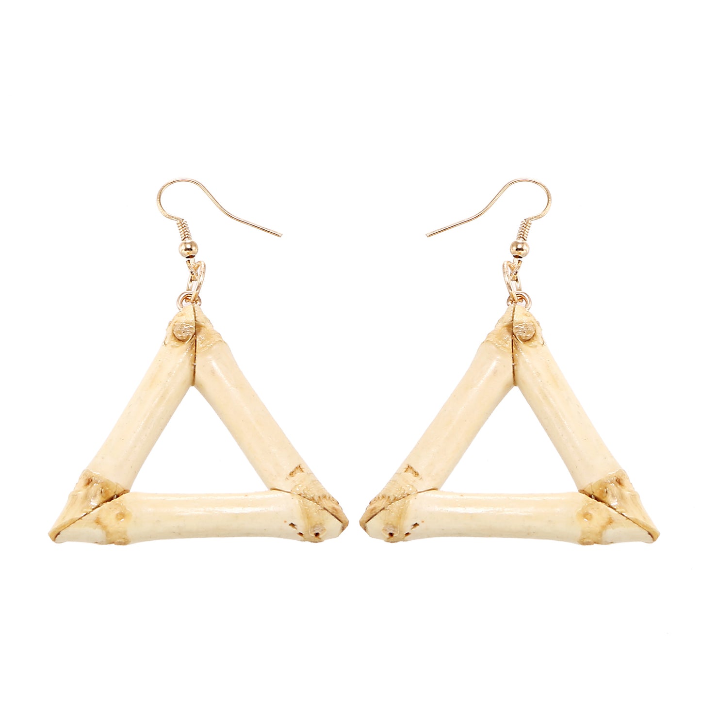 European And American New Popular Natural Bamboo Root Earrings