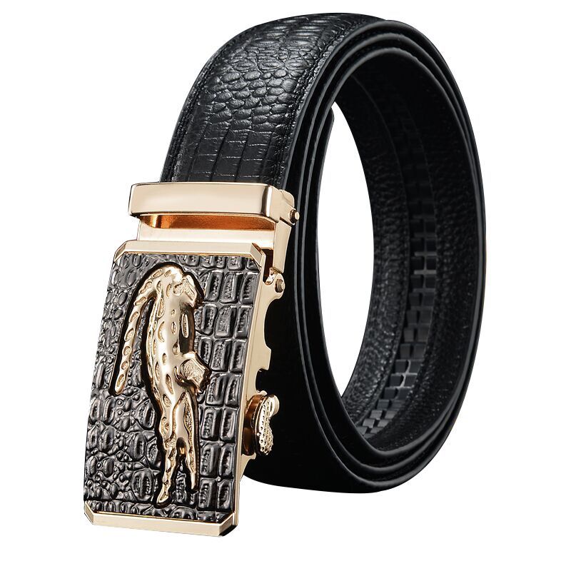 Men's Belt Leather Automatic Buckle Business Casual All-match