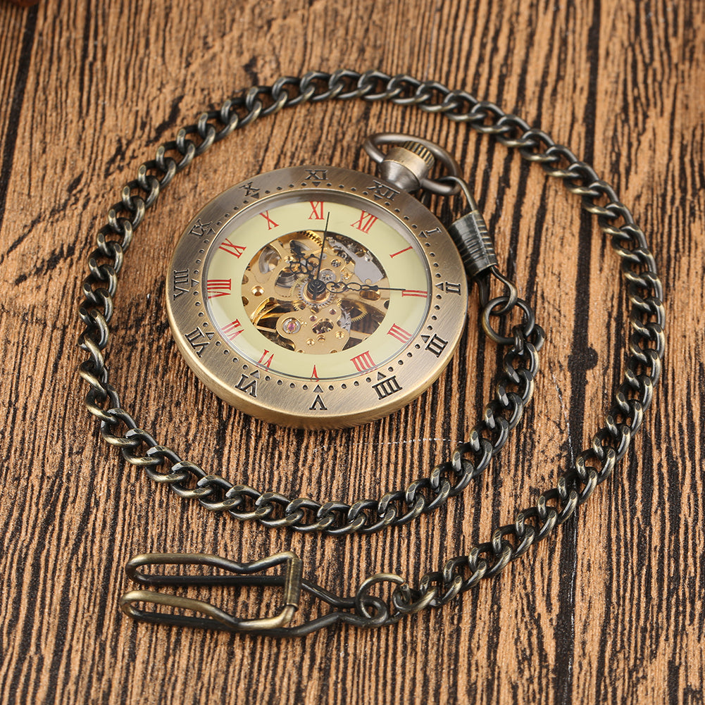 Vintage Roman literal mechanical pocket watch