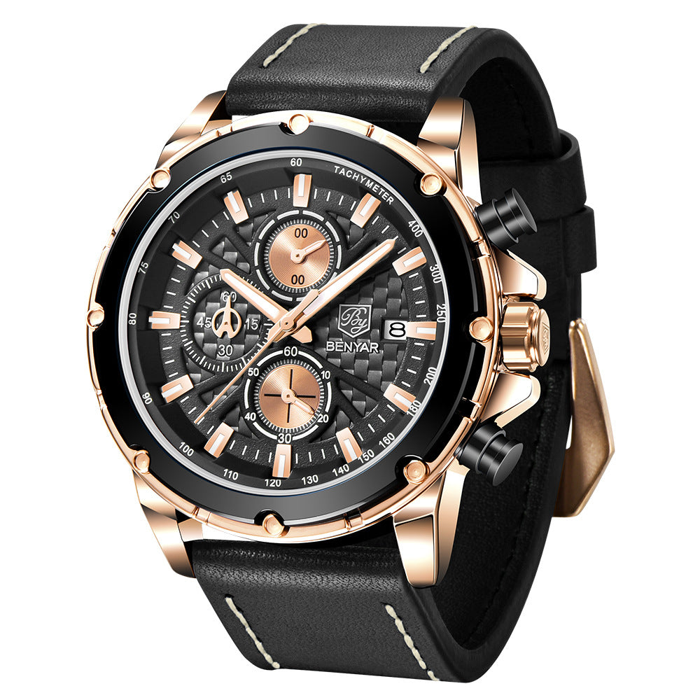 Binya Multifunction Watch Men's Quartz Watch