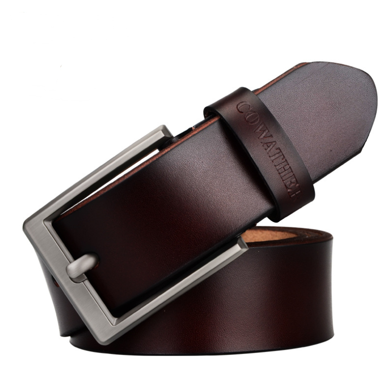 Casual leather wild leather belt fashion business men's pin buckle belt CF001