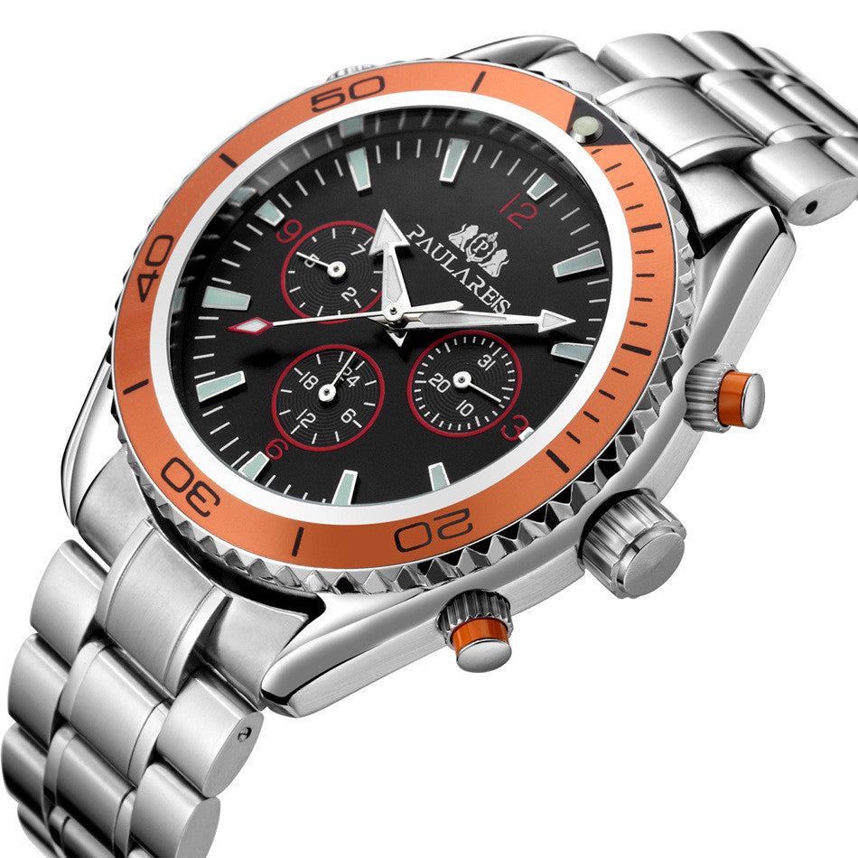 Automatic mechanical steel band men's watch