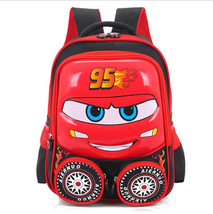 3D Car Child School Backpack