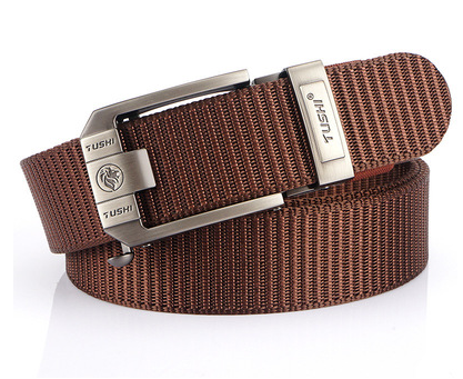 Automatic buckle nylon thick canvas belt