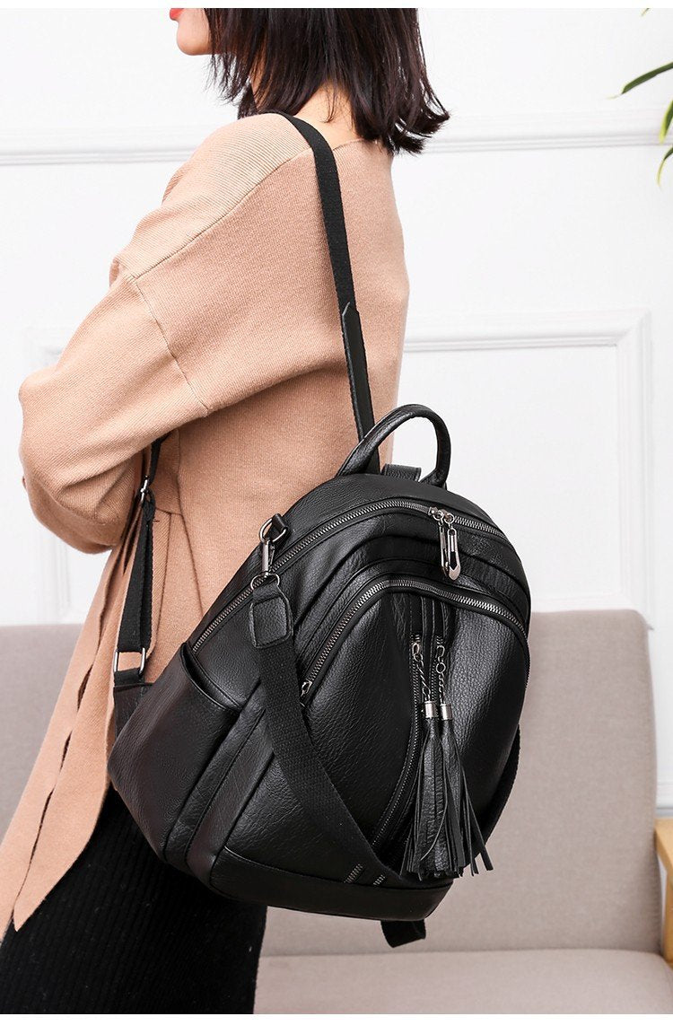 Tassel multifunctional backpack