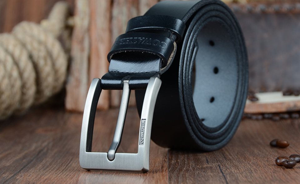 Male pin buckle belt