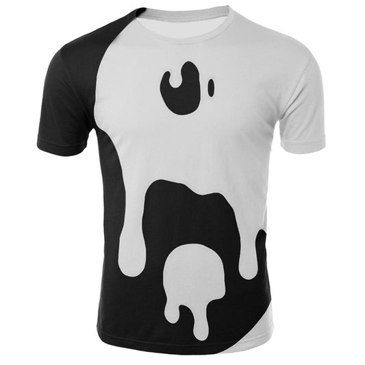3d digital printed short sleeve men's T-shirt