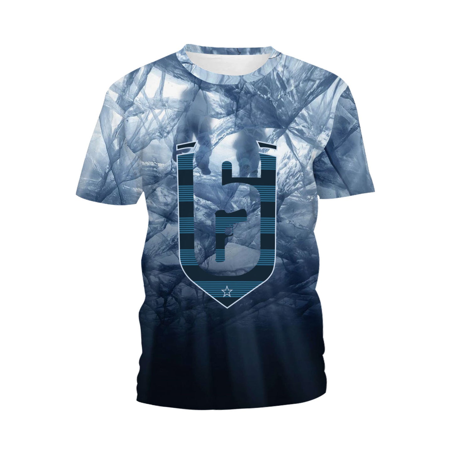 Men's Loose T-Shirt 3D Digital Printed Short Sleeve Casual Top