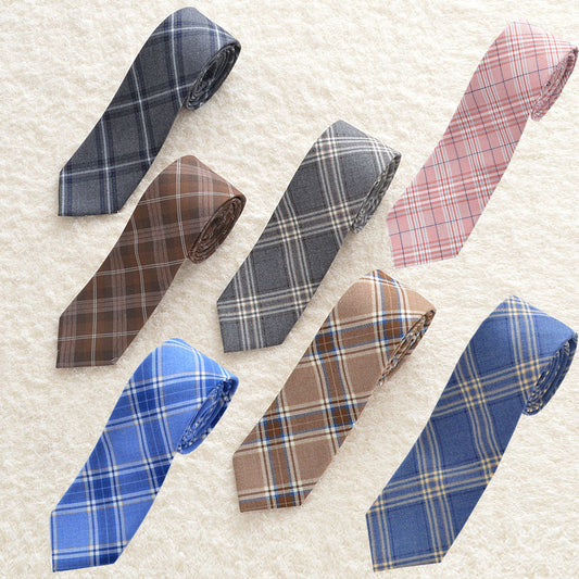 Uniform plaid tie