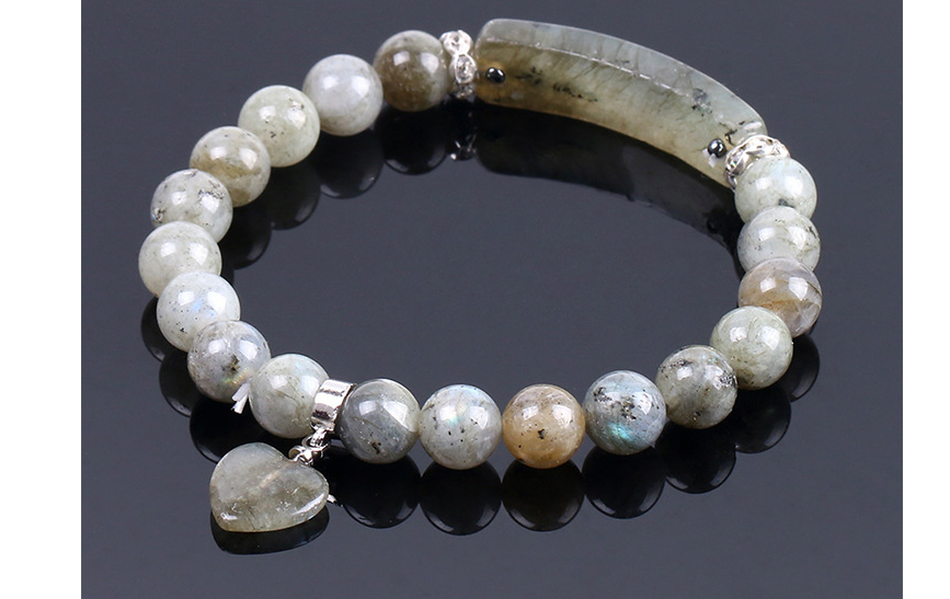 Natural Labradorite  Stone Bracelet