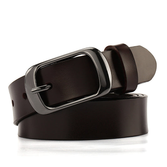 Genuine Leather Fashion Lengthened Pure Cowhide Pants Belt