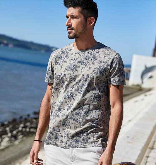 Floral print men's t-shirt