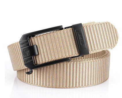 Automatic buckle nylon thick canvas belt