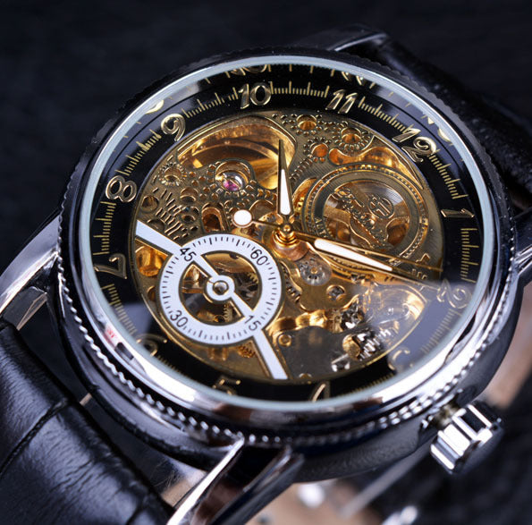 Leisure hollow automatic mechanical watch