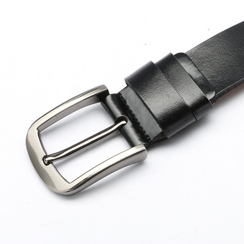 Men's Explosive Leather Simple Retro Pin Buckle Belt