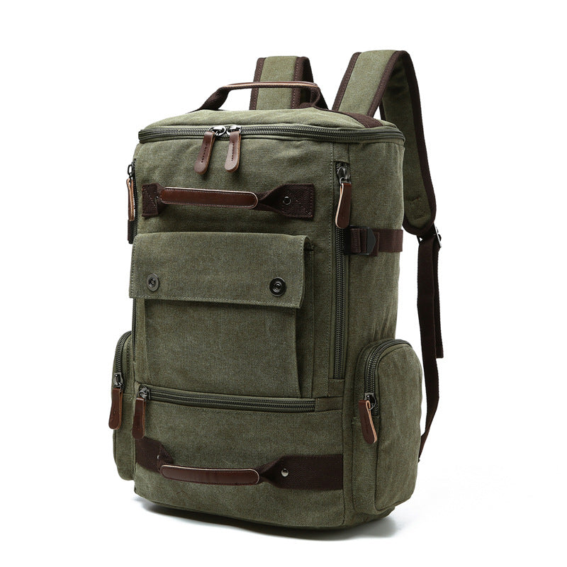 Canvas shoulder casual backpack