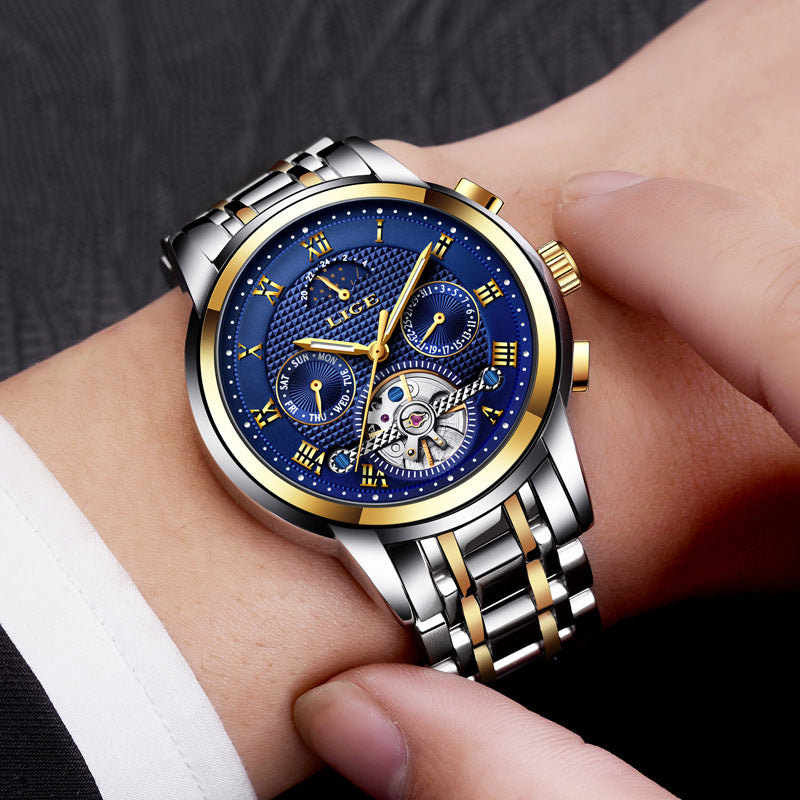 Tourbillon multifunctional mechanical watch