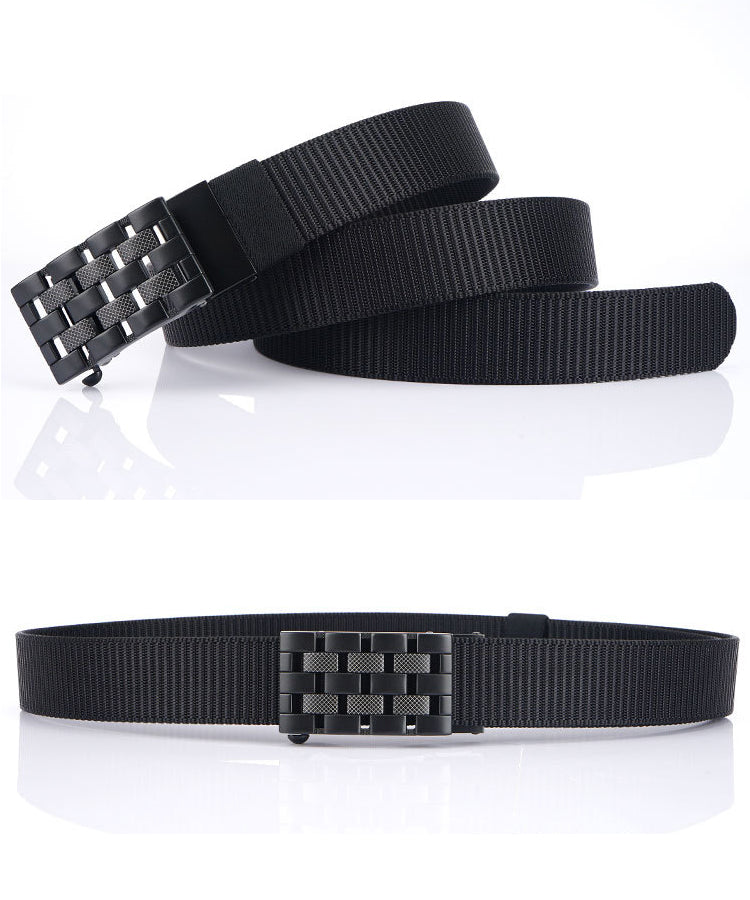 Automatic buckle nylon belt