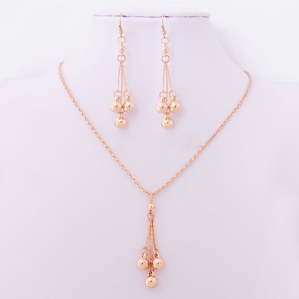 Earrings necklace jewelry set