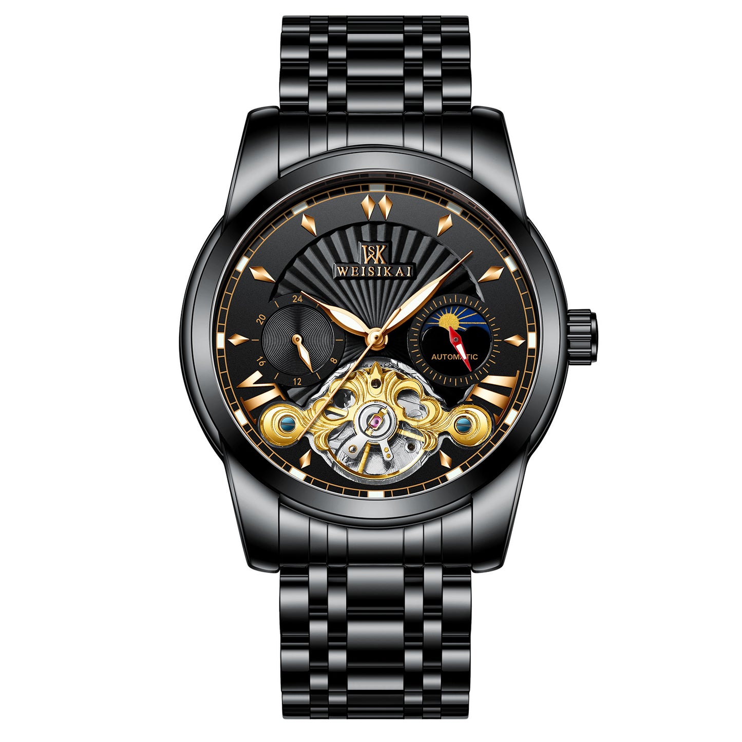 Waterproof flywheel automatic mechanical watch