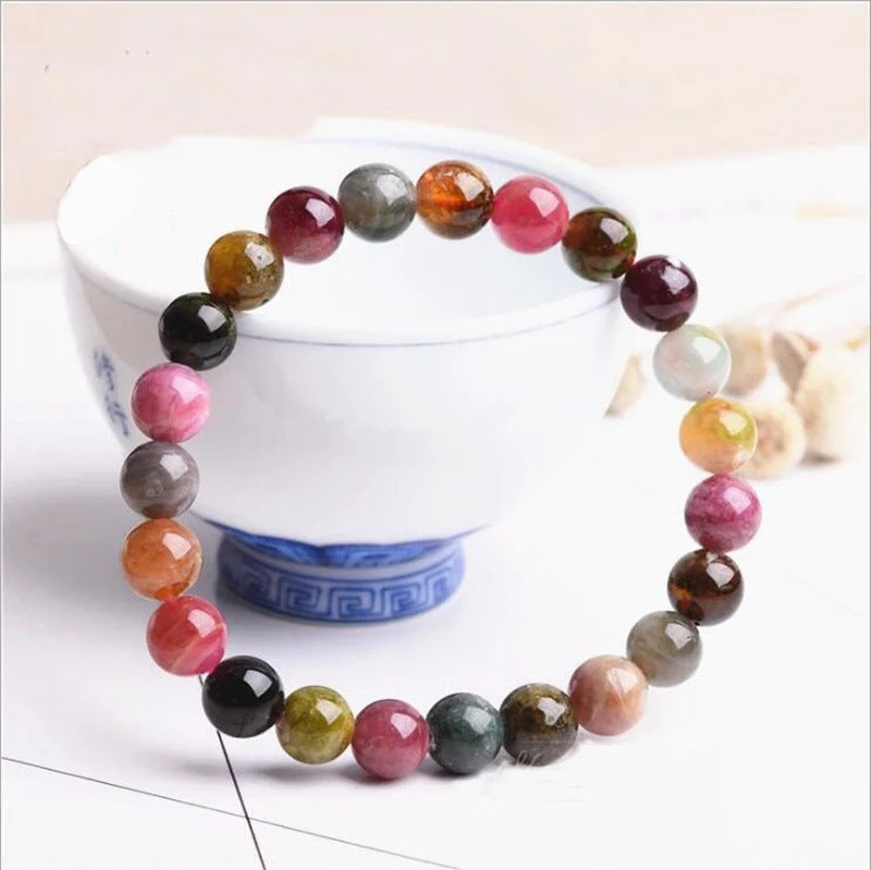 Natural colored tourmaline bracelet