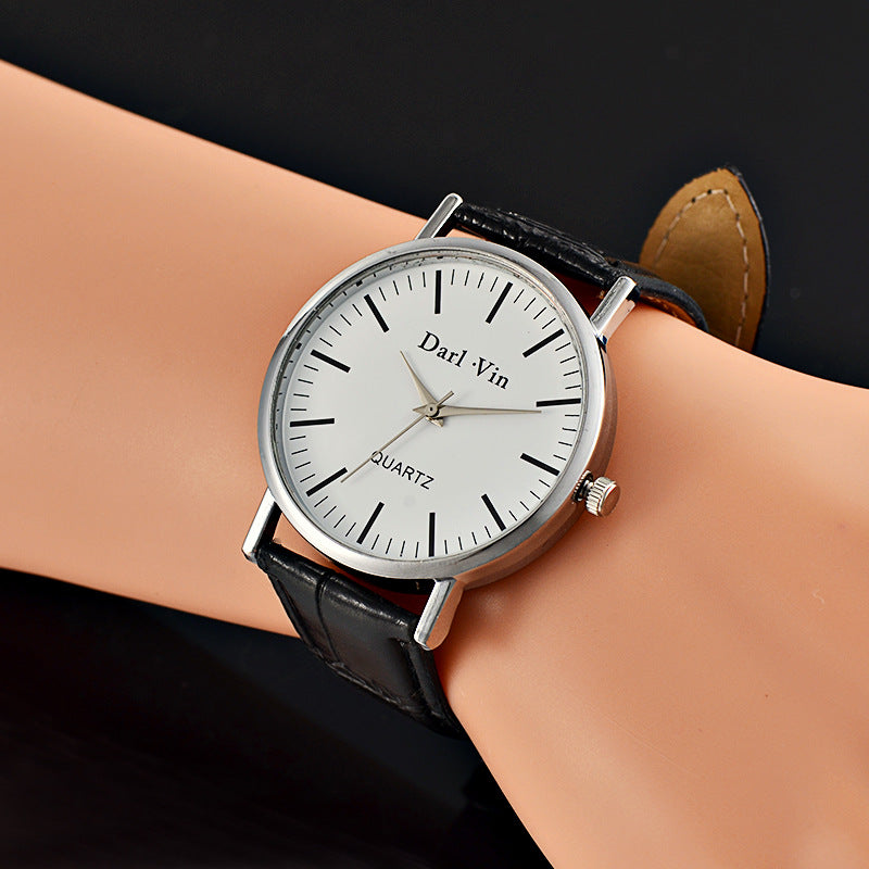 Fashion ultra-thin belt men's watch