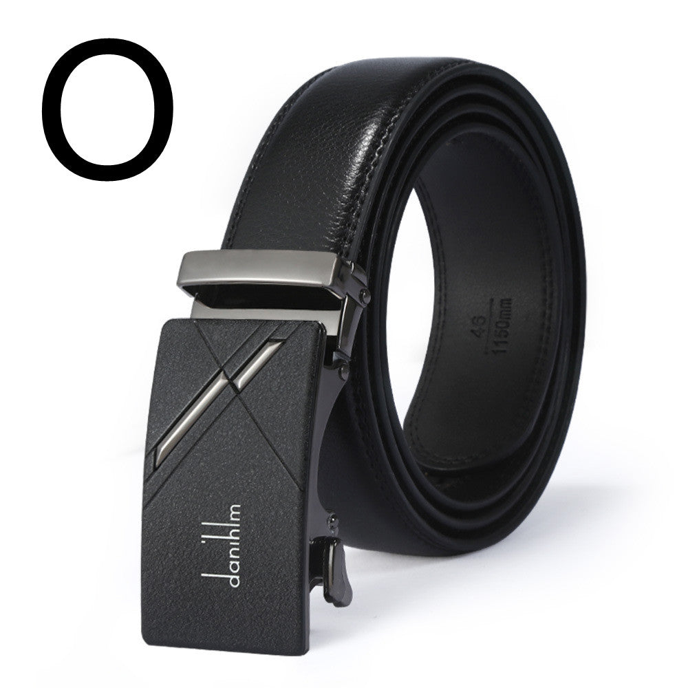 Men's New Leather Belt With Automatic Buckle