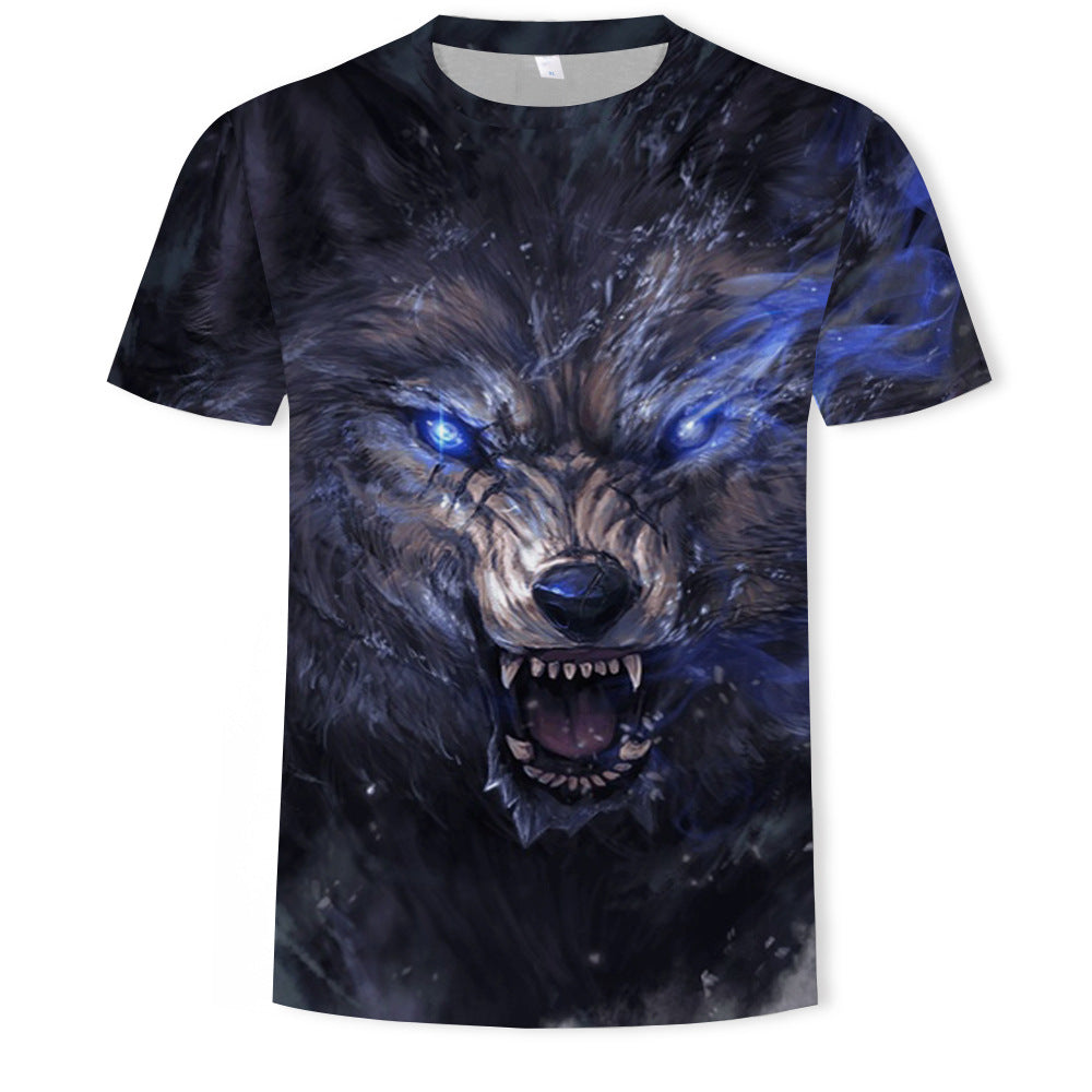 Wolf head 3D digital printing men