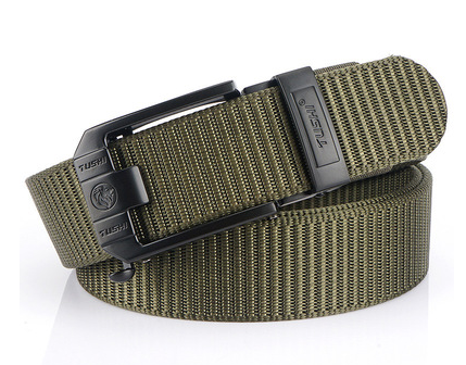 Automatic buckle nylon thick canvas belt