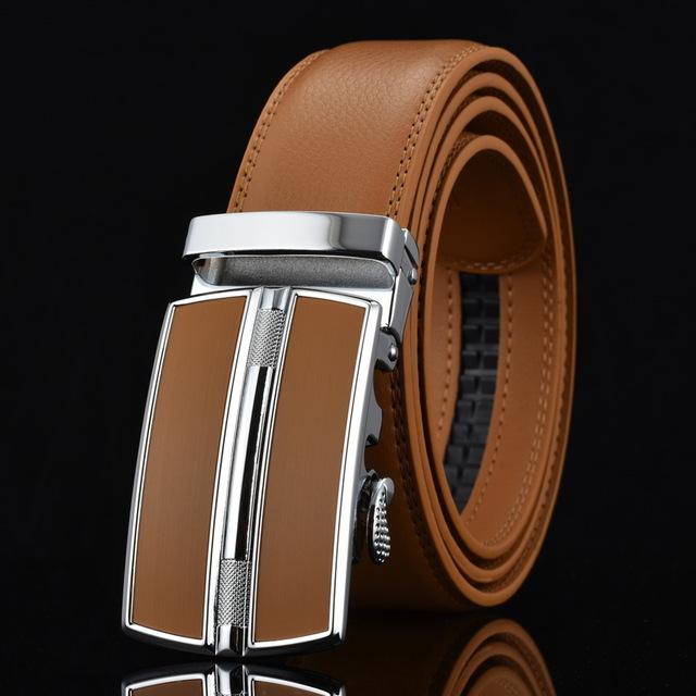 Automatic Buckle Leather Men Belt