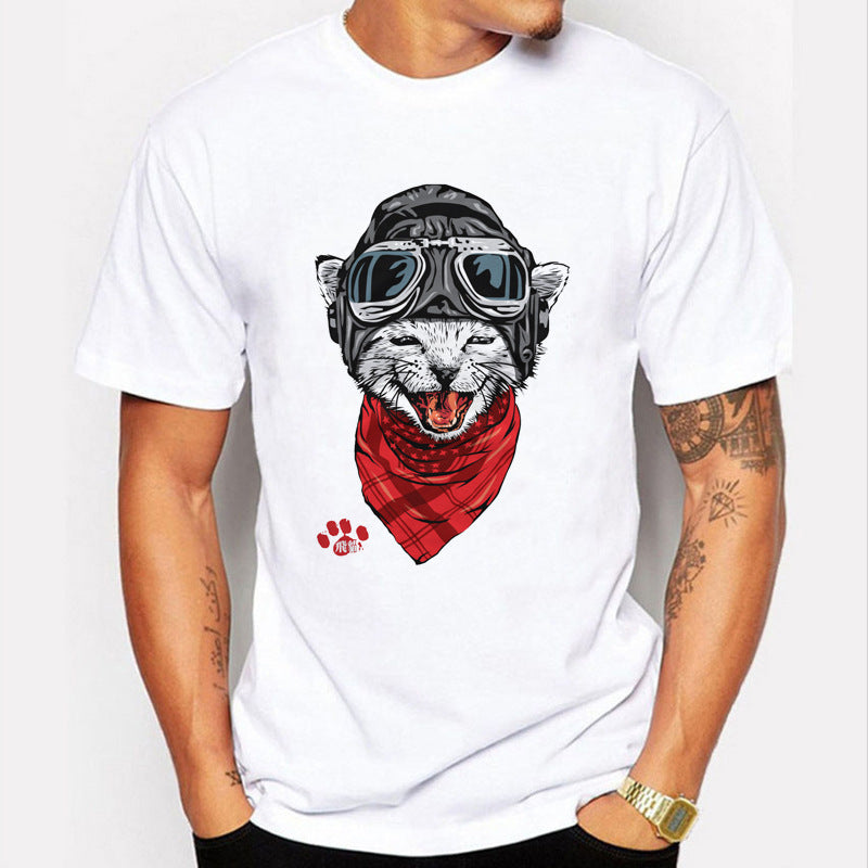 Hot sale panda short sleeve printed T-shirt
