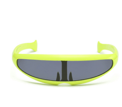 Personality Sunglasses Laser Glasses Men Women Sunglass Robots Silver Lens Sun Glasses Men's Driving Goggles Glasses