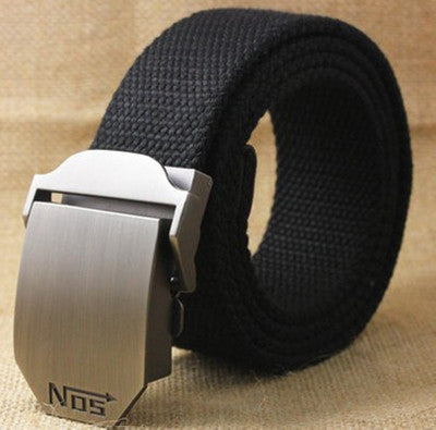 Men's Canvas Belt Thickening custom outdoor tactical belt army fan fat belt belt of young students