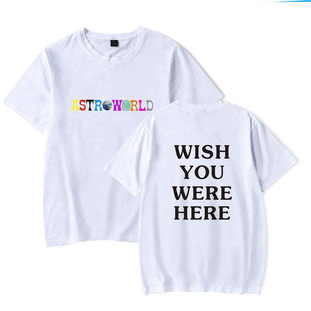 WISH YOU WERE HERE Street Casual T-Shirt