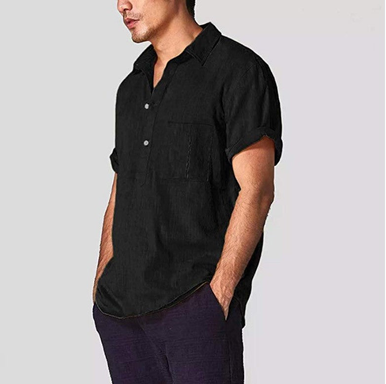 Men's shirt with short sleeves