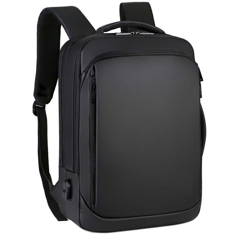 Men's Backpack Business USB Waterproof Simple Backpack