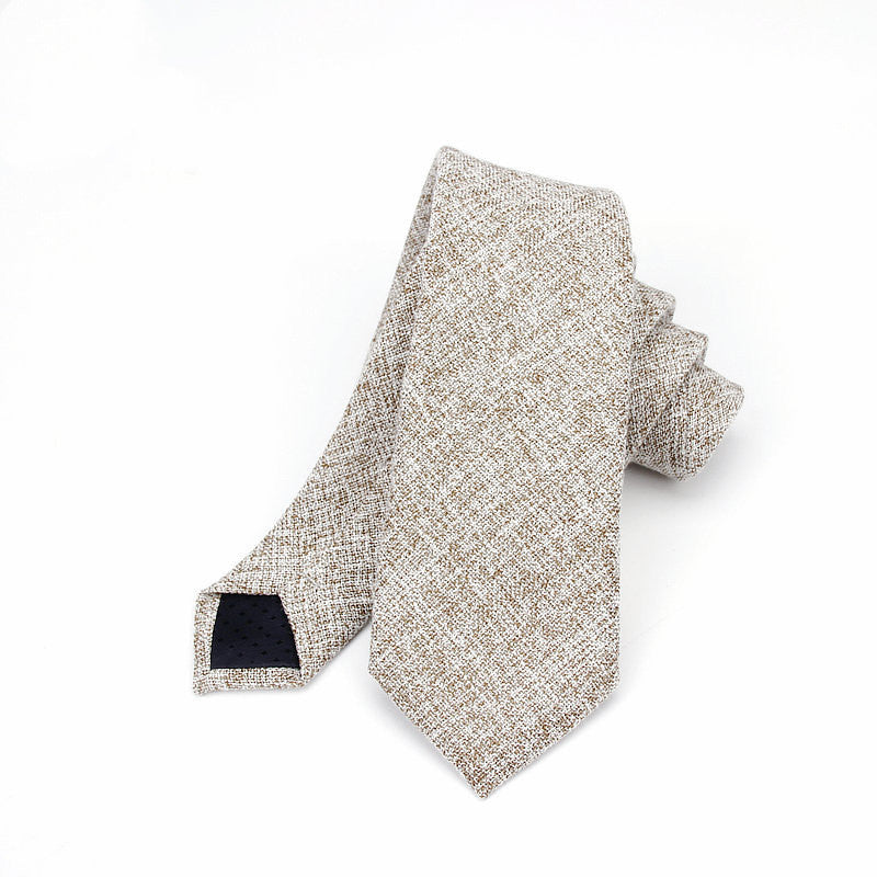 Men's Neckties Wholesale Super Narrow Spot Imitation Wool 6cm