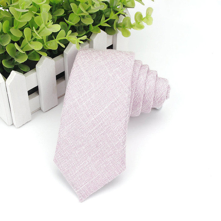 Men's Neckties Wholesale Super Narrow Spot Imitation Wool 6cm