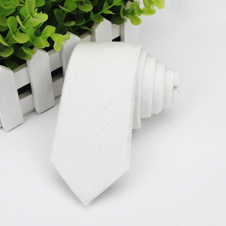 Men's Neckties Wholesale Super Narrow Spot Imitation Wool 6cm